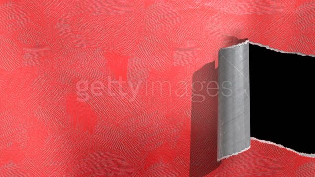 Ripping wrapping paper animation with matte. 동영상 (VID_1588384) - 게티이미지뱅크