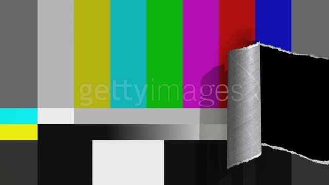 Screen Ripping Example Ripping screen color bar animation with matte. 동영상 (VID_1588506) - 게티이미지뱅크