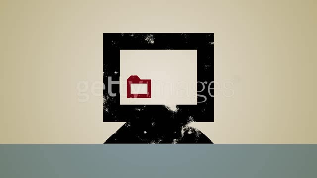 Same Place Animation Dynamic graphic animation using icons and text elements to represent ...